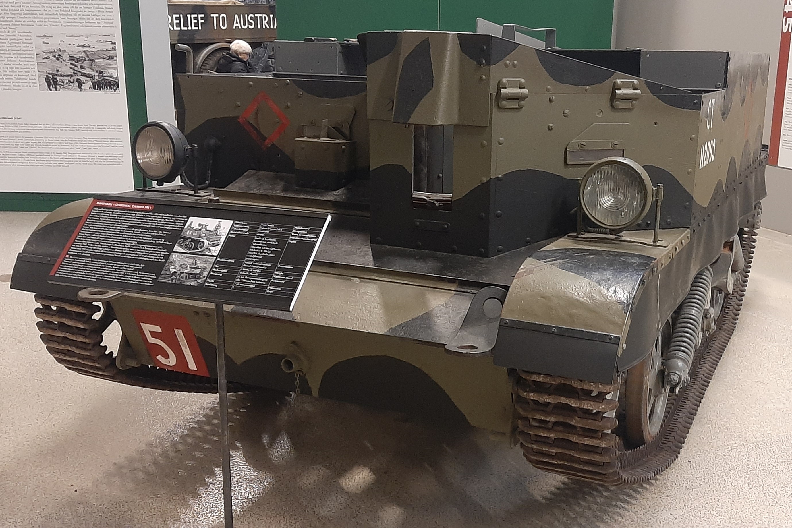 Universal Carrier in the Arsenalen Swedish Tank Museum